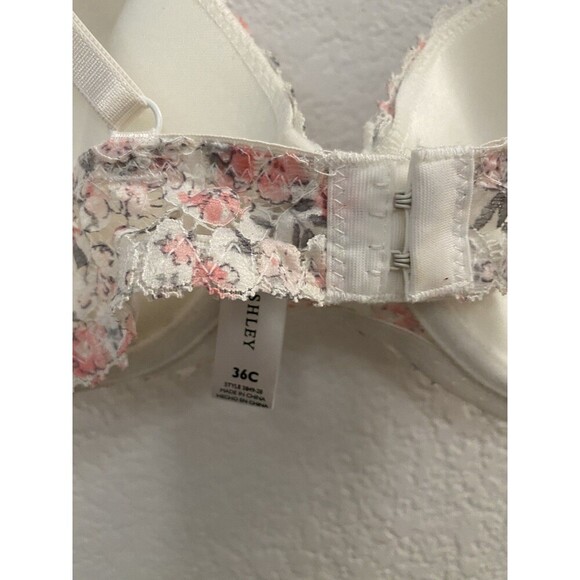 Laura Ashley Intimates Floral Lace Underwire Bra 36C - Picture 5 of 9